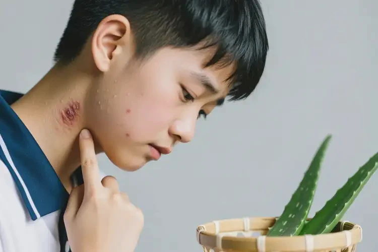 中学生脖子出现湿疹可不可以根治(图1)