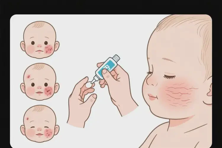 婴儿脸上出湿疹可以治好吗(图2)