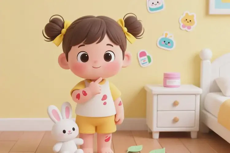 孩子手臂起湿疹可以治好吗(图1)