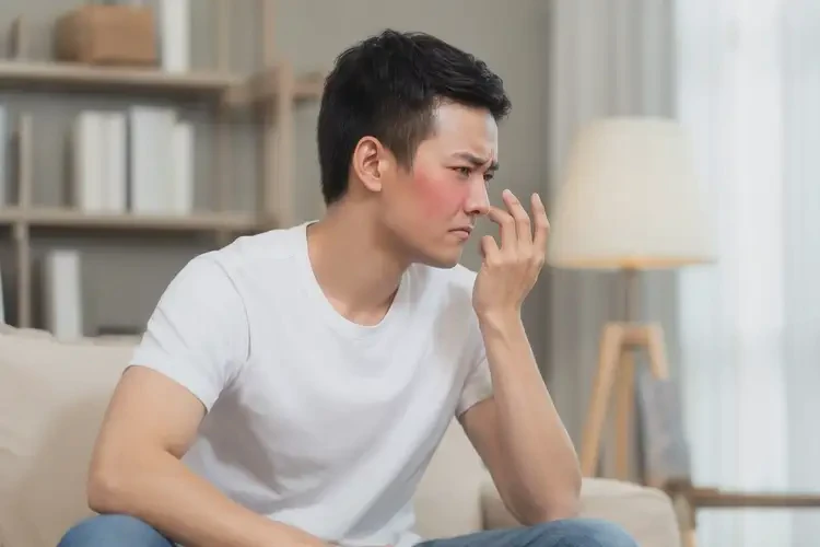 男生脸上长湿疹可以治好吗(图1)