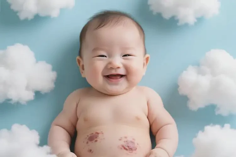 婴儿肚子上容易长湿疹可以治好吗(图2)