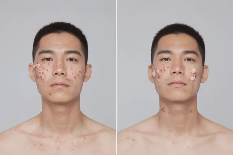 青年人脖子上起湿疹可不可以根治(图1)