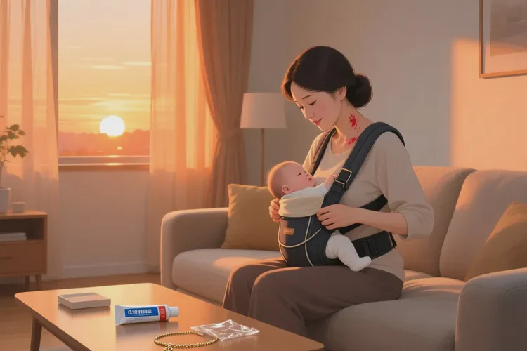 哺乳期妈妈脖子上偶尔长湿疹能靠自己自愈吗(图4)