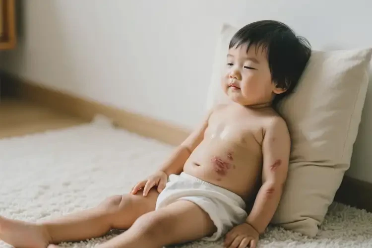 孩子全身偶尔起湿疹可以治好吗(图1)