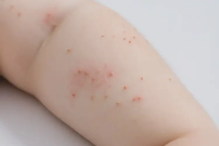小孩身上偶尔长湿疹可以治好吗(图4)