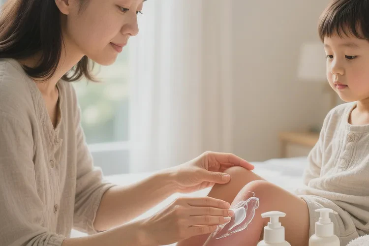 少儿脚上经常长湿疹可以治愈吗(图1)