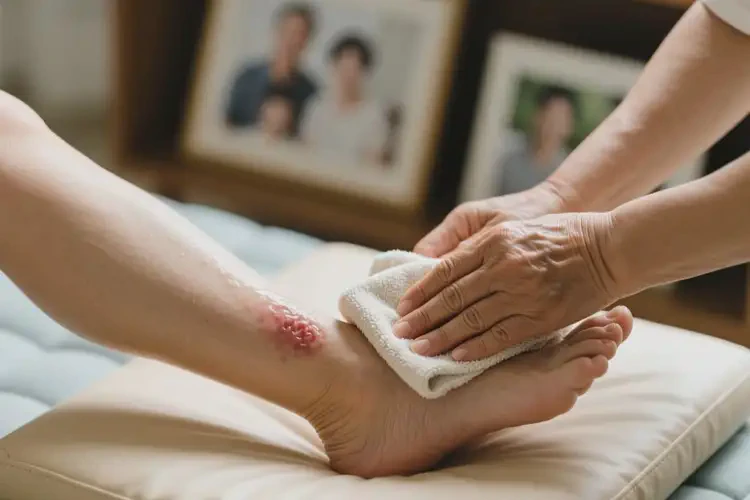老人小腿长湿疹可以治好吗(图1)