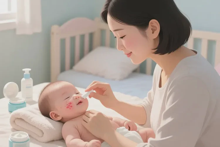 儿童面部起湿疹可以治愈吗(图1)