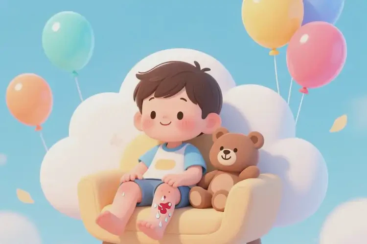 孩子小腿出湿疹可以治好吗(图1)