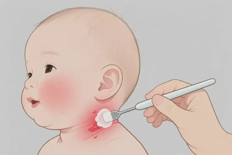 婴儿脖子上经常长湿疹可以治好吗(图1)