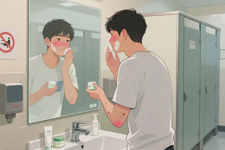 大学生面部长湿疹能靠自己自愈吗(图2)