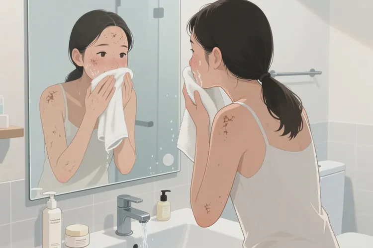 哺乳期妈妈面部起湿疹能靠自己自愈吗(图1)