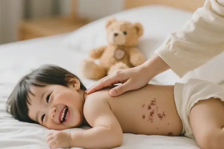 孩子肚子上起湿疹可以治好吗(图3)