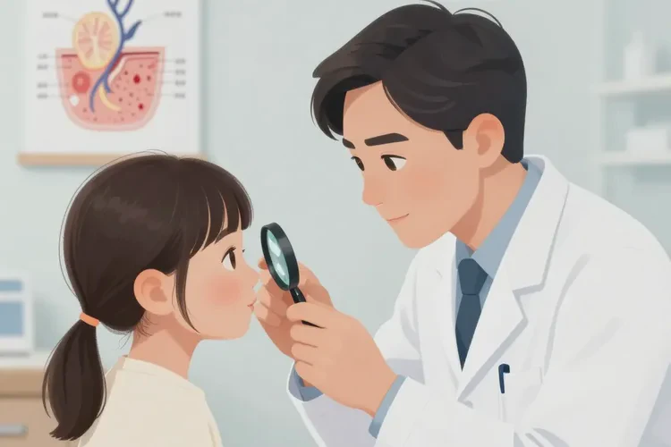 儿童面部有湿疹可以治愈吗(图1)