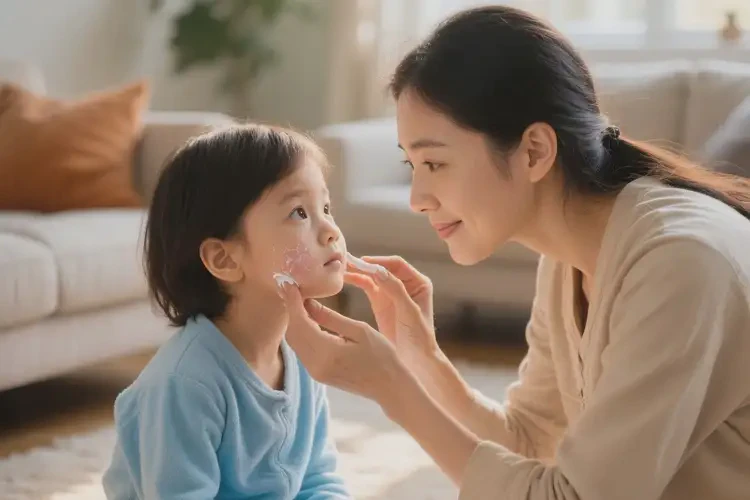 小孩脸上出现湿疹可以治好吗(图4)