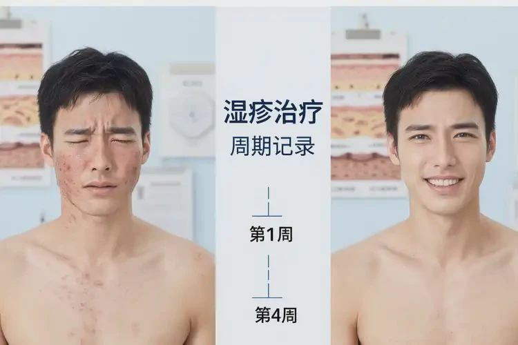 青年人面部起湿疹可以治好吗(图4)