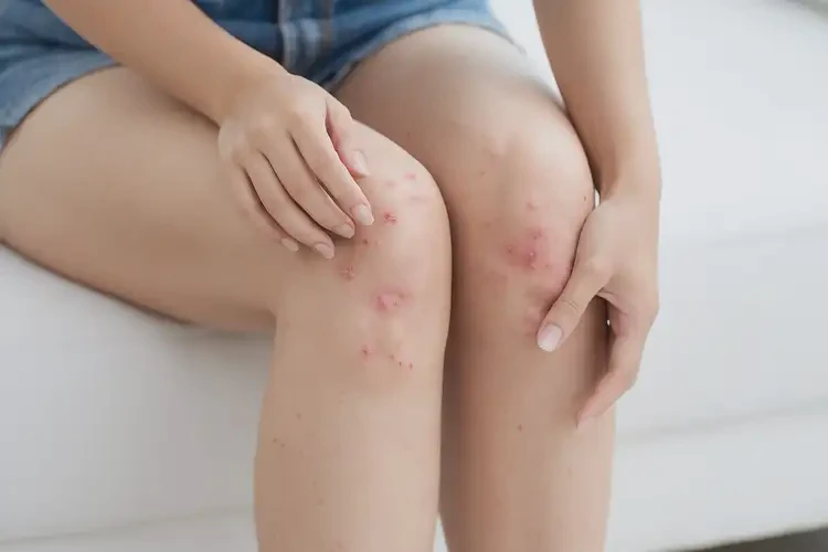 女性大腿上出现湿疹不管它会自己好吗(图4)
