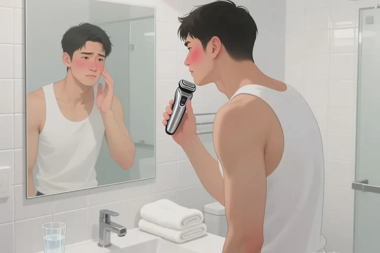 男人脸上偶尔起湿疹能靠自己自愈吗(图1)