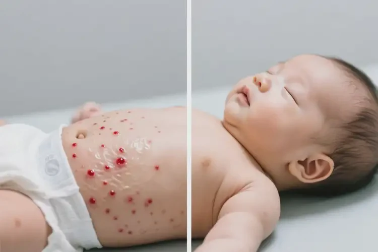 小儿肚子上长湿疹可以治好吗(图3)