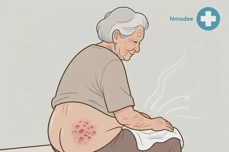 老人屁股上偶尔起湿疹可以治好吗(图1)