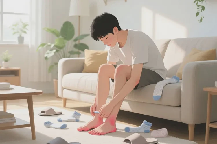 青年人脚上出湿疹能靠自己自愈吗(图1)