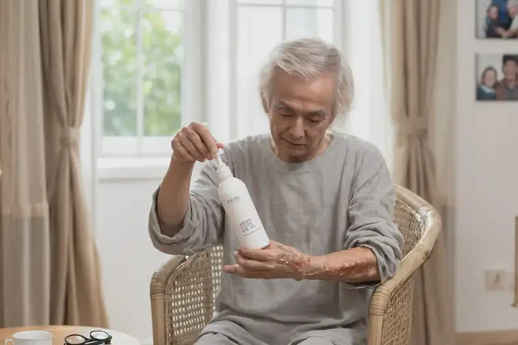 老人手臂上出湿疹可以治好吗(图1)