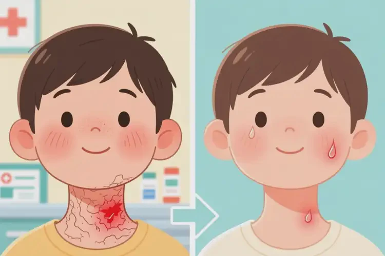 儿童脖子出湿疹可以治好吗(图4)