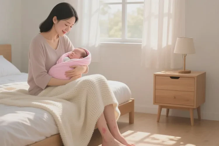 哺乳期妈妈小腿起湿疹能靠自己自愈吗(图1)