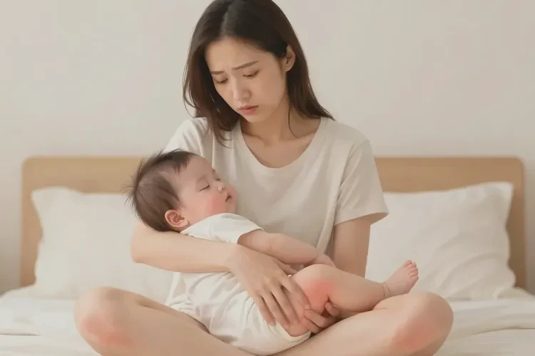 哺乳期妈妈大腿上经常起湿疹能靠自己自愈吗(图1)