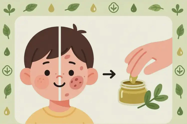 孩子面部偶尔起湿疹可以治好吗(图2)
