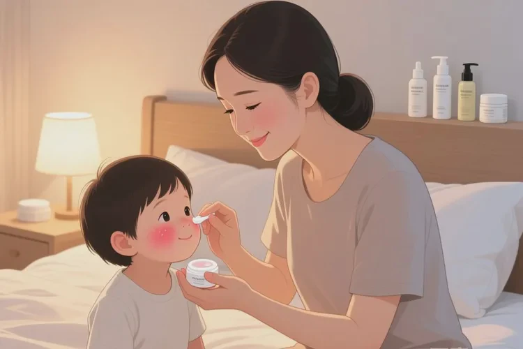 儿童面部偶尔起湿疹可以治愈吗(图1)