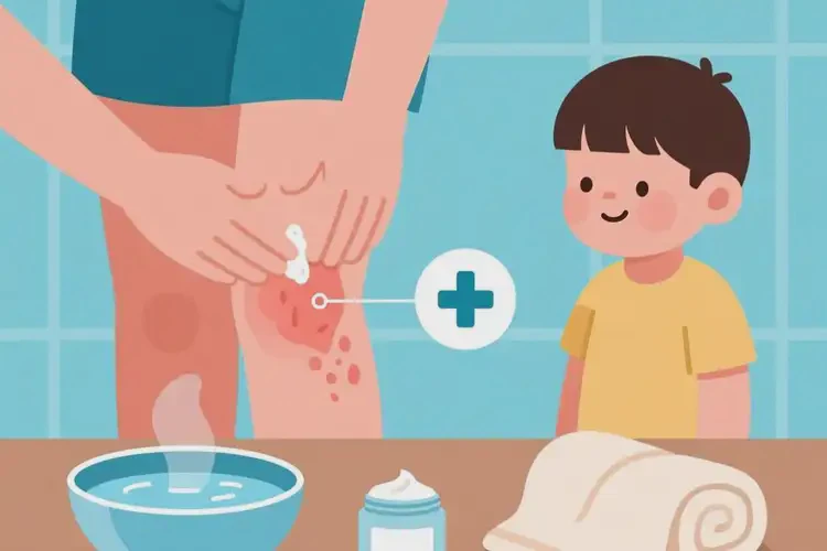 小孩大腿上出现湿疹可以治好吗(图2)