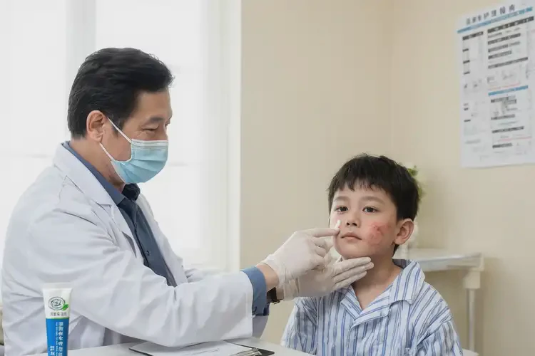 孩子面部有湿疹可以治好吗(图3)
