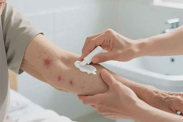 高龄老人手臂上出现湿疹能靠自己自愈吗(图2)