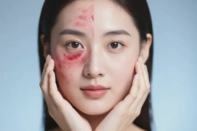 青年人面部容易长湿疹可以治好吗(图3)