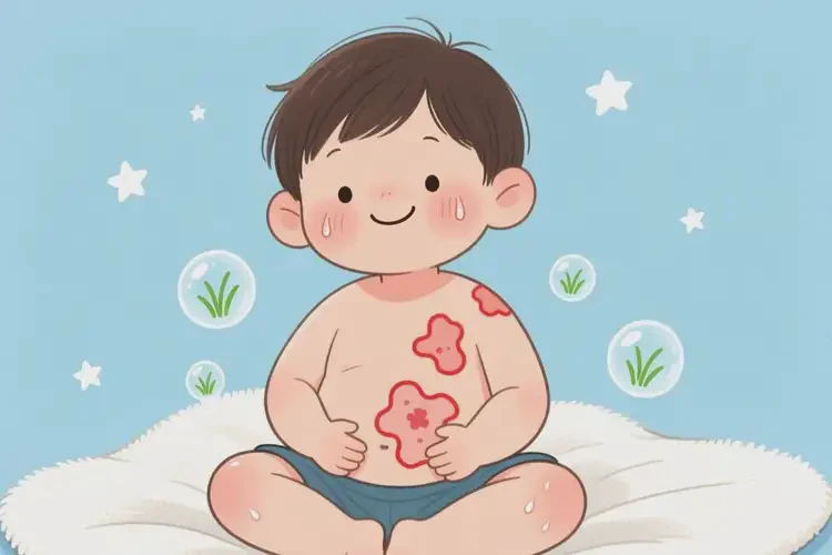 孩子肚子经常起湿疹可以治好吗(图1)