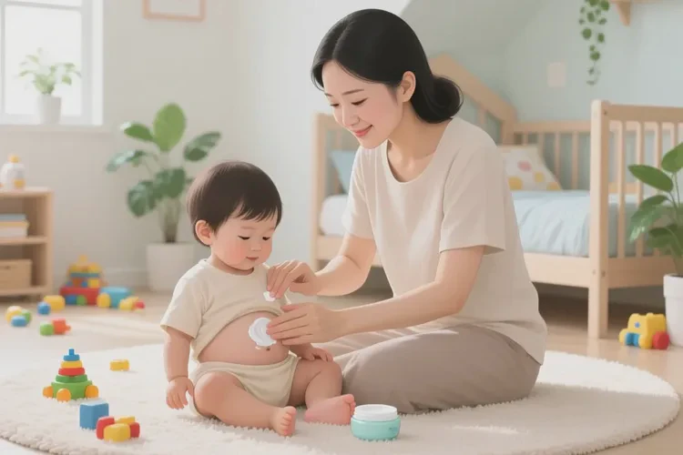 儿童肚子偶尔起湿疹可以治愈吗(图1)