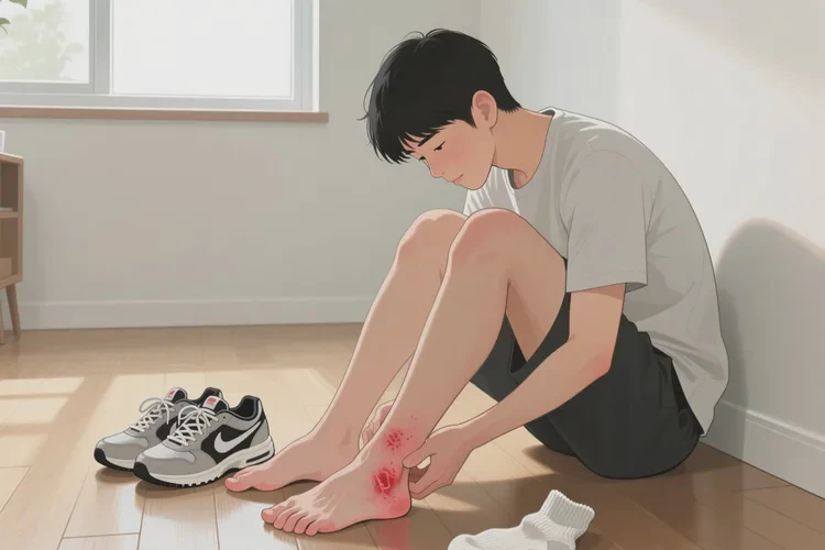 青年人脚上偶尔起湿疹能靠自己自愈吗(图1)