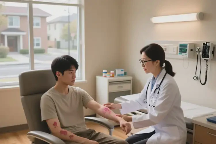 男生手臂上容易起湿疹可以治好吗(图4)