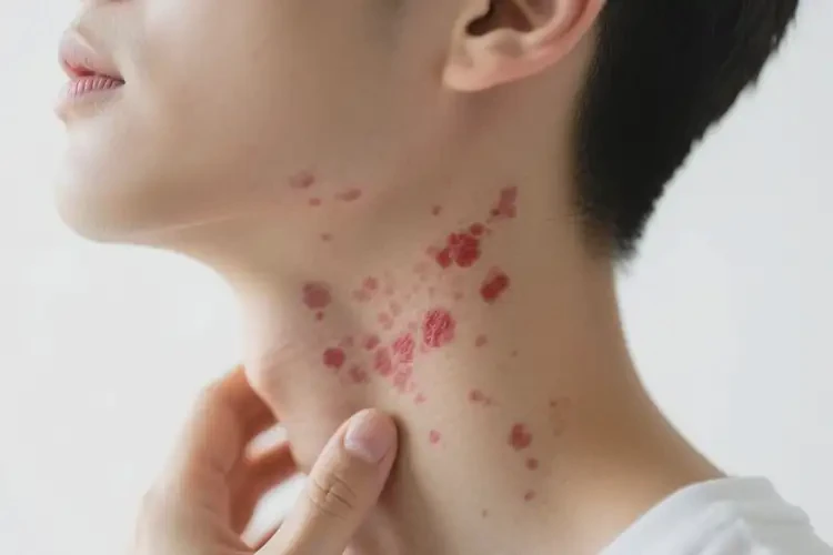 青年人脖子上出湿疹可以治好吗(图4)