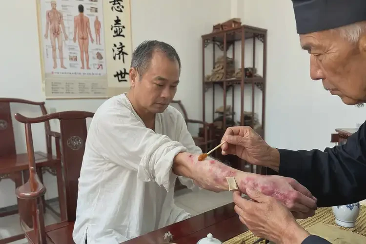 男性手臂上经常长湿疹可以治好吗(图2)