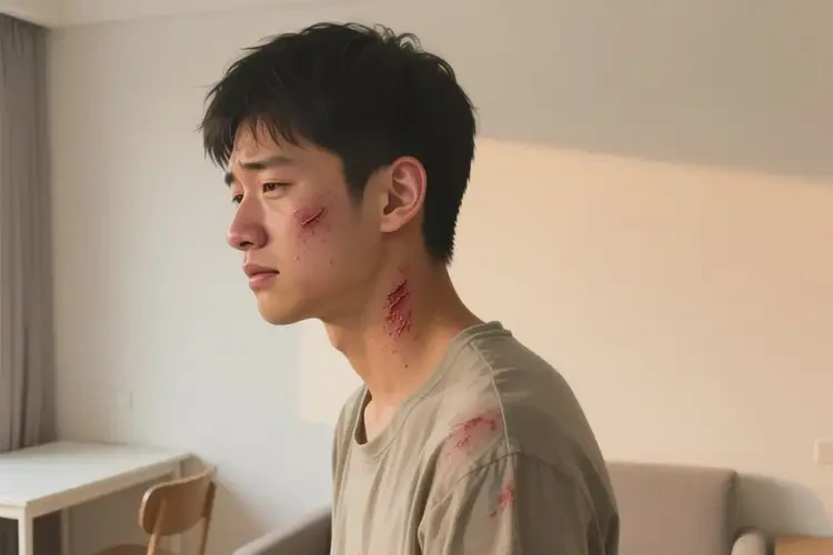 男生脖子上起湿疹不管它会自己痊愈吗(图2)