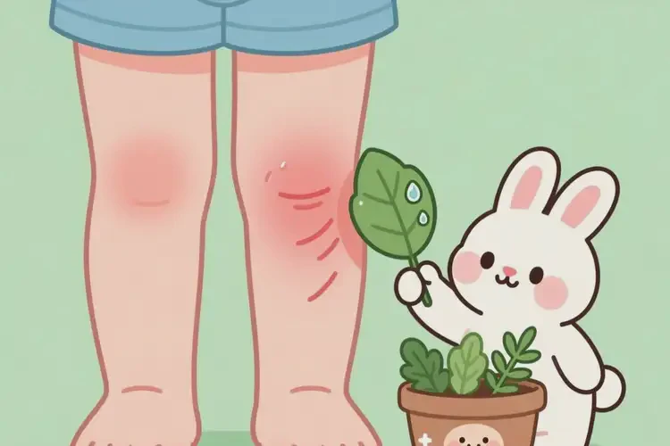 儿童大腿偶尔长湿疹可以治好吗(图1)
