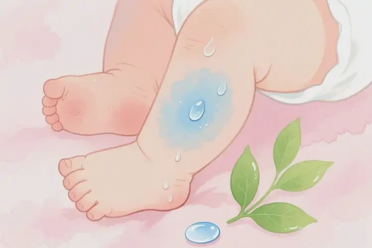 新生儿小腿长湿疹可以治好吗(图1)