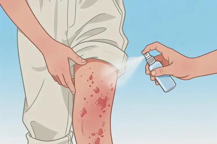 青年人大腿出湿疹可以治好吗(图1)