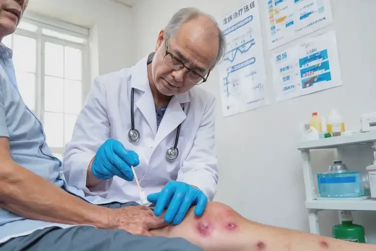 老人大腿上起湿疹不管它会自己自愈吗(图3)