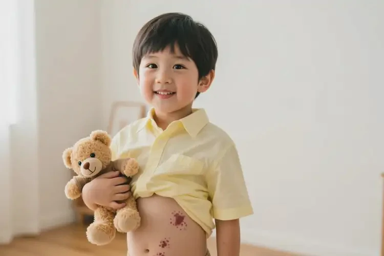 小孩肚子偶尔长湿疹可以治好吗(图1)
