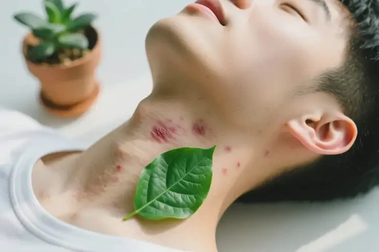 青年人脖子上出湿疹可以治好吗(图2)