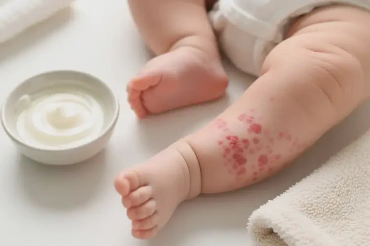 婴幼儿大腿偶尔长湿疹可以治好吗(图2)