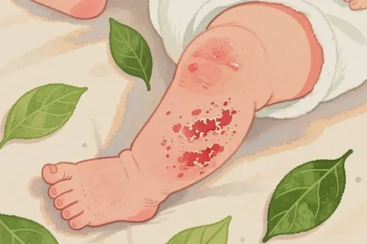 婴幼儿大腿上出现湿疹可以治好吗(图2)